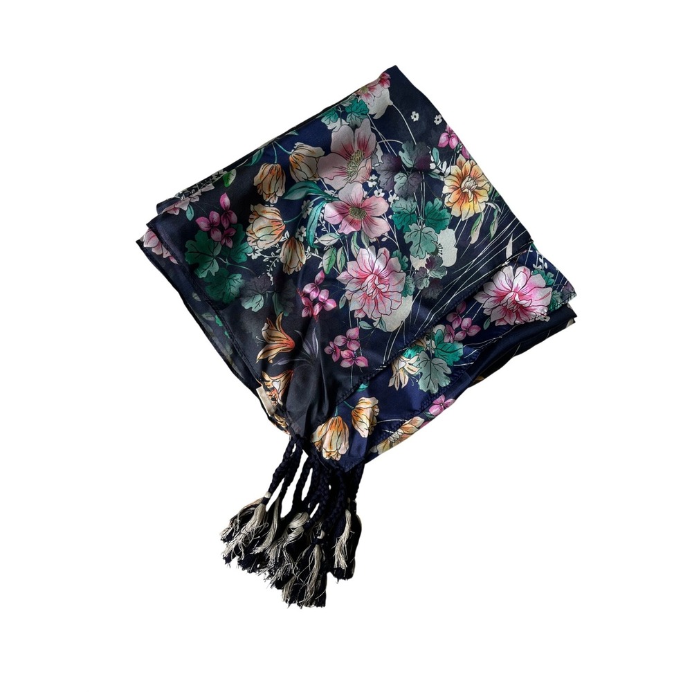NWT Johnny Was Bursting Floral Silk Scarf - Picture 2 of 8